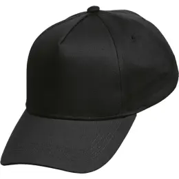 Owethu 5 Panel Peak Cap Black
